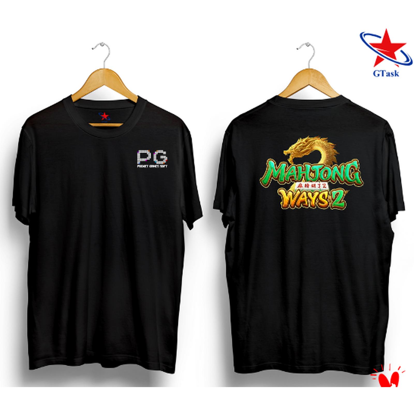 T-Shirt Mahjong Hitam