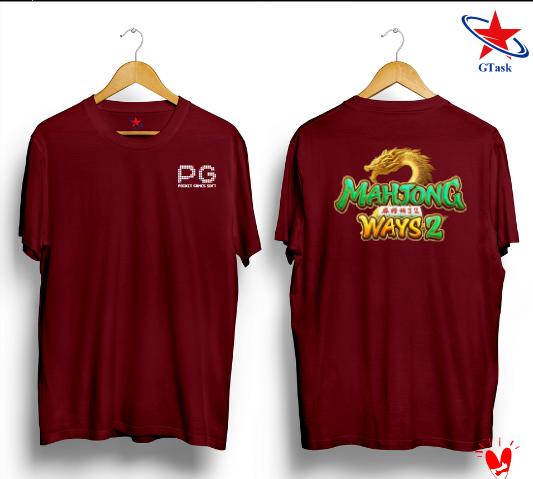 T-Shirt Mahjong Merah